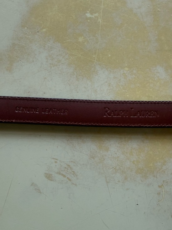 Ralph Lauren Rare 90\'s Vintage Brown/Brass Leather Belt 38\